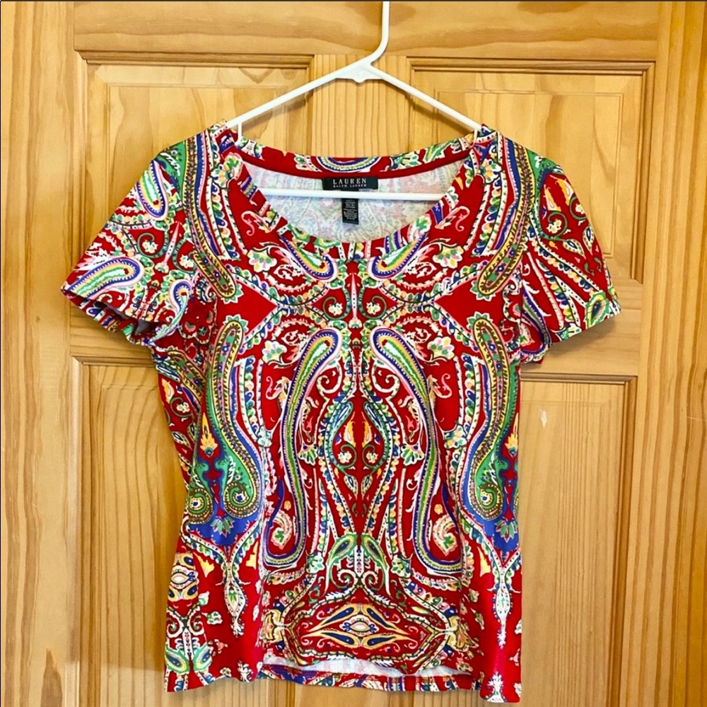 Ralph Lauren colorful printed top